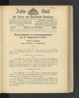 No. 77, 29. März 1918