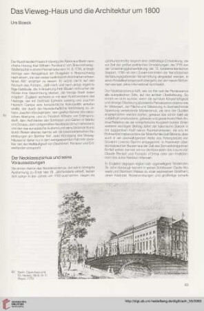 Das Vieweg-Haus und die Architektur um 1800