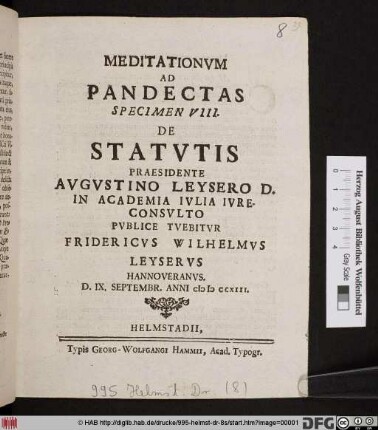 De Statvtis