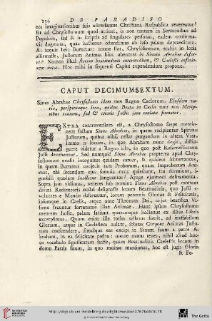 Caput decimumsextum
