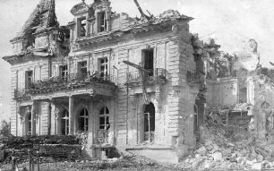 "Hollebeek Schloss", zerschossenes Gebäude