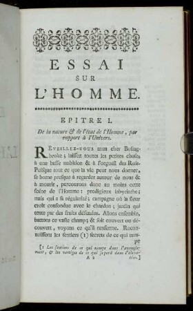 Epitre I.