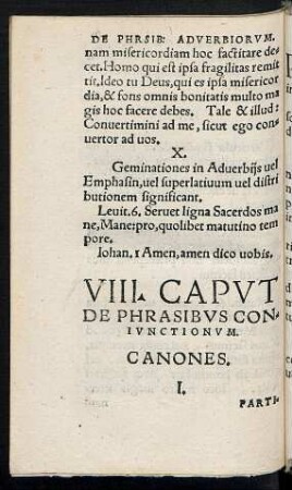 VIII. Caput De Phrasibus Coniunctionum.