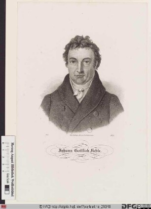 Bildnis Johann Gottlieb Fichte