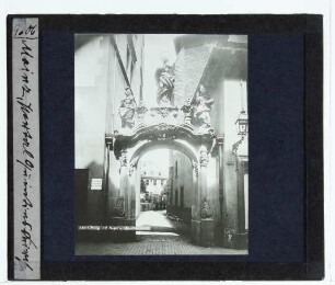 Mainz, St. Quintin,Mainz, Portal zur Quintinskirche an der Kleinen Quintinsgasse (nicht erhalten) (50.00102, 8.27260)