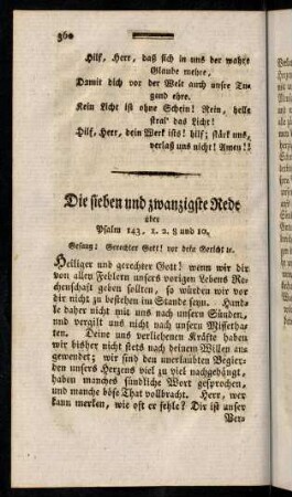360-373, Die sieben und zwanzigste Rede über Psalm 143, 1. 2. 8 und 10.