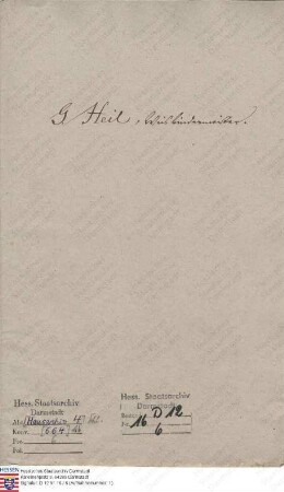 Heil, Georg, Weißbinder in Darmstadt