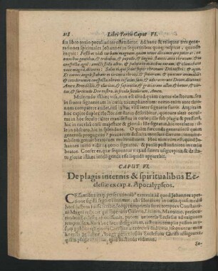Caput VI. De plagis internis & spiritualibus Ecclesiae ex cap.. 8. Apocalypseos.
