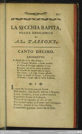 Canto Decimo