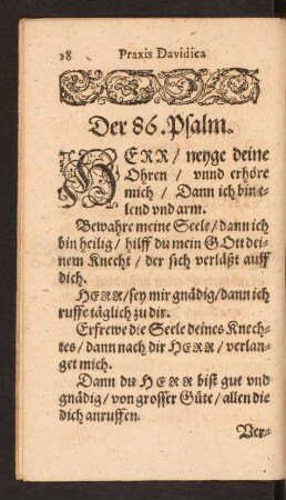Der 86. Psalm