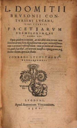 Facetiarum libri sex