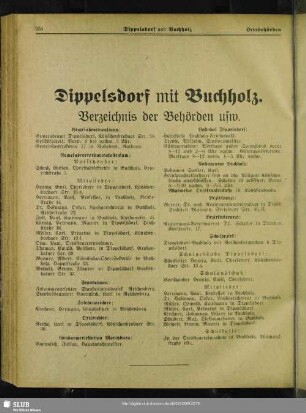 Dippelsdorf mit Buchholz