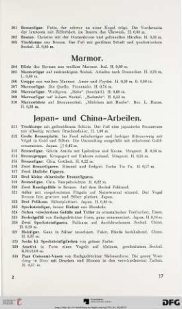 Japan- und China-Arbeiten (Nr. 311-343)