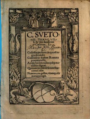 C. Svetonii Tranqvilli de vita duodecim Caesarum : Libri XII ...