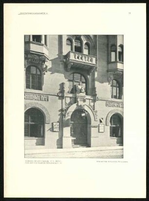 Tafel 41: Detail von der Stuttgarter Bürgerhalle