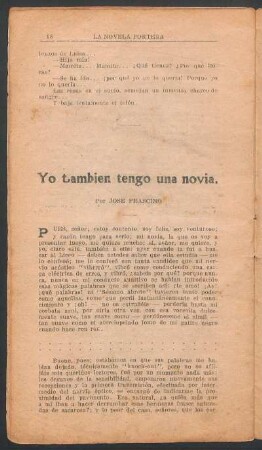 Yo también tengo una novia.
