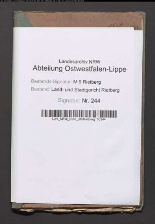Erblasser: Löwenstein, Selig: Testament