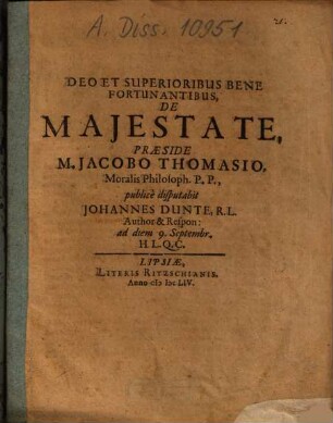 De Maiestate