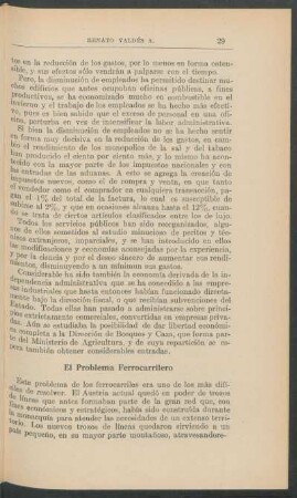 El problema ferrocarrilero