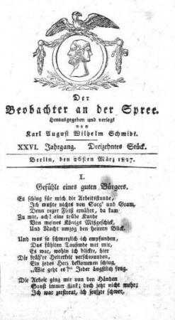 13. Stueck, 26. Maerz 1827
