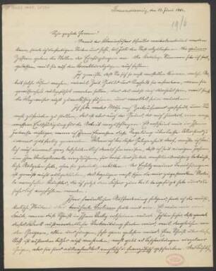 Brief an B. Schott's Söhne : 13.06.1916