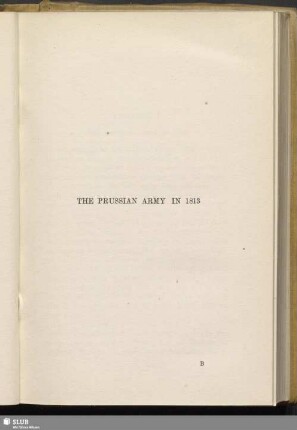The prussian army in 1813