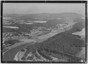Blick vom Lilienstein nach Bad Schandau