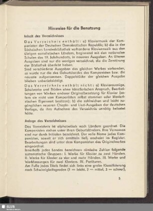 Hinweise für die Benutzung