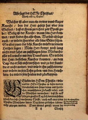 Ein Predigt, Uber der Leich deß Ehrnuesten Hochgelehrten Herrn, Ludwig Sengers, der Artzney Doctoris, vnd Fürstlichen Würtenbergischen Medici zu Stutgarten ... : Gehalten zu Stutgarten den 8. Decembris, Anno, [et]c. 95.