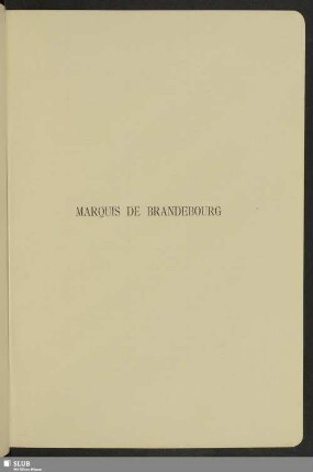 Marquis de Brandebourg