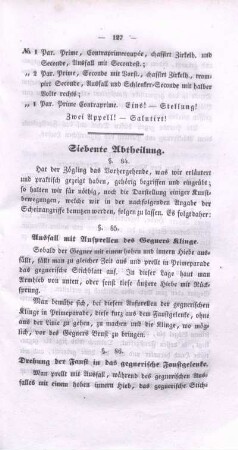 Siebente Abtheilung