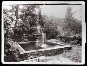 Schloßbrunnen im äusseren Schloßhof (nach altem Foto)