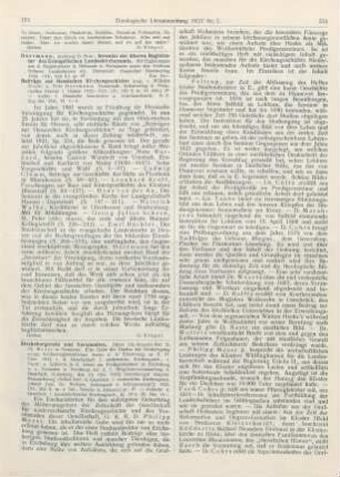 153 [Rezension] Diehl, Wilhelm, Beiträge zur Hessischen Kirchengeschichte. Ergänzungsband VIII, Heft 1 - 4