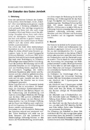 Der Eiskeller des Gutes Jersbek