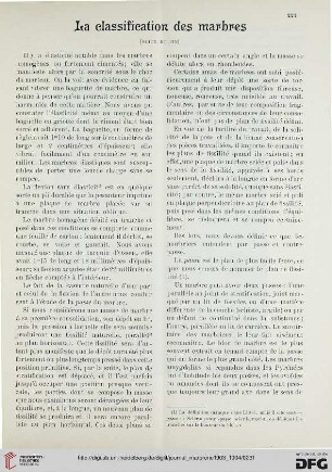 1: La classification des marbres, [3]
