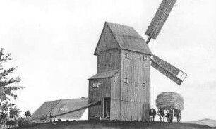 Rosenbach-Herwigsdorf. Bockmühle und Gehöft, Gemälde von Donath, Herwigsdorf, Repro, Ausschnitt