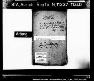 Die Gesuche des Freiherrn von Torck um Anstellung eines Auktionators in der Herrlichkeit Petkum