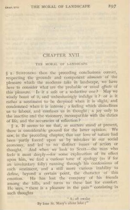 Chapter XVII. - The moral of landscape