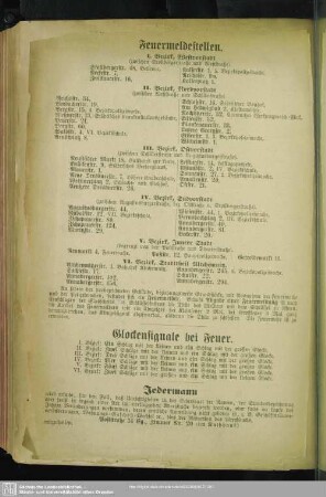 Feuermeldestellen