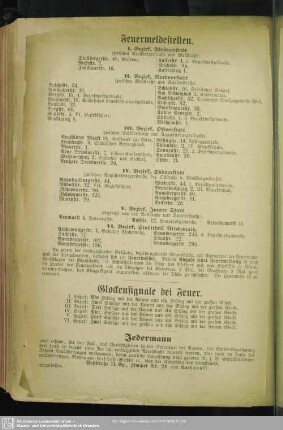 Feuermeldestellen