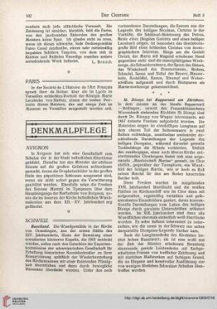 Denkmalpflege