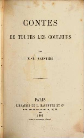 Contes de toutes les couleurs