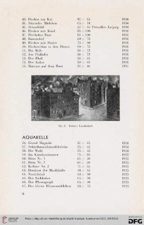 Aquarelle (Nr. 56-82)