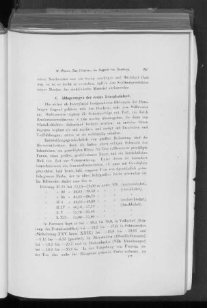 C. Ablagerungen der ersten Interglazialzeit.