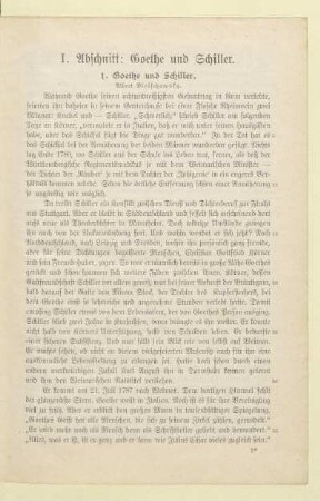 1. Goethe und Schiller