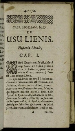 De Usu Lienis.