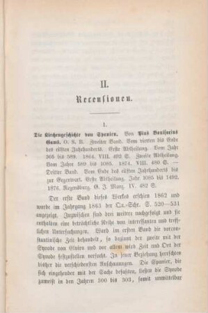 119-130 [Rezension] Gams, Pius, Die Kirchengeschichte von Spanien; 2. Band I. und II Abth., 3. Band I. Abth.
