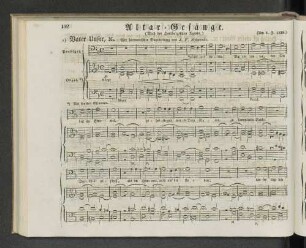 Altar-Gesänge. a) Vater Unser, a. ...