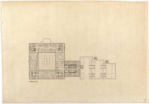 Schneider - Esleben, Paul; Wuppertal, Islandufer 15; Stadtsparkasse Wuppertal, Zentrale (Sparkassenhochhaus) - Grundriss 1. OG