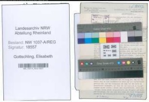 Entnazifizierung Elisabeth Gottschling , geb. 15.04.1910 ()